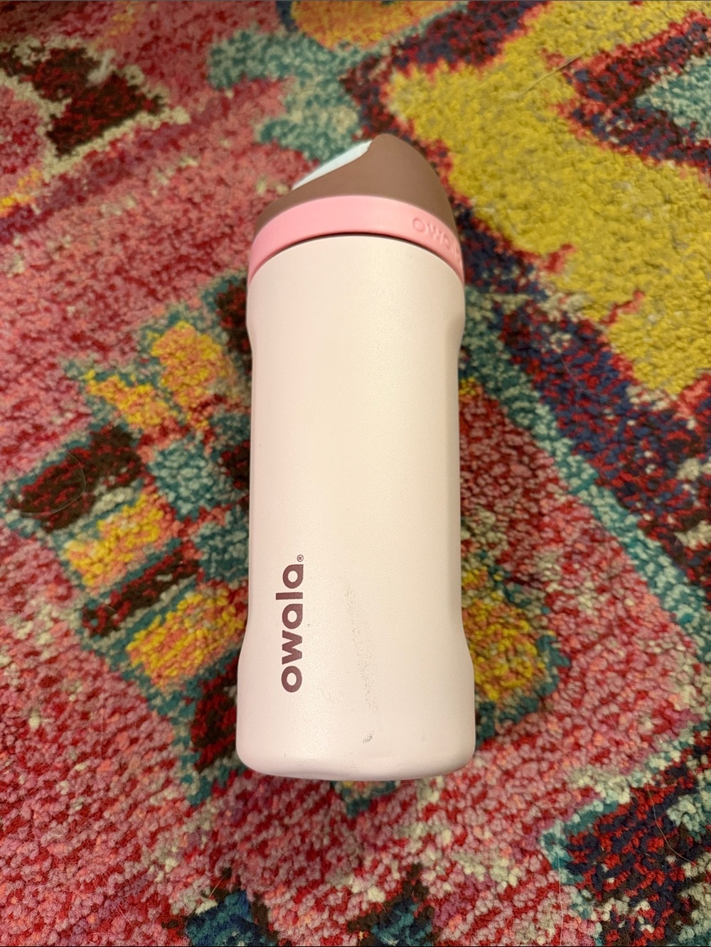 Owala Pink Stainless Steel Travel Bottle